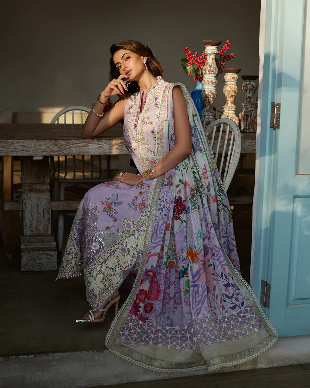Faiza Saqlain | Liliana Luxury Lawn 24 | Nazeli - House Of Anaya