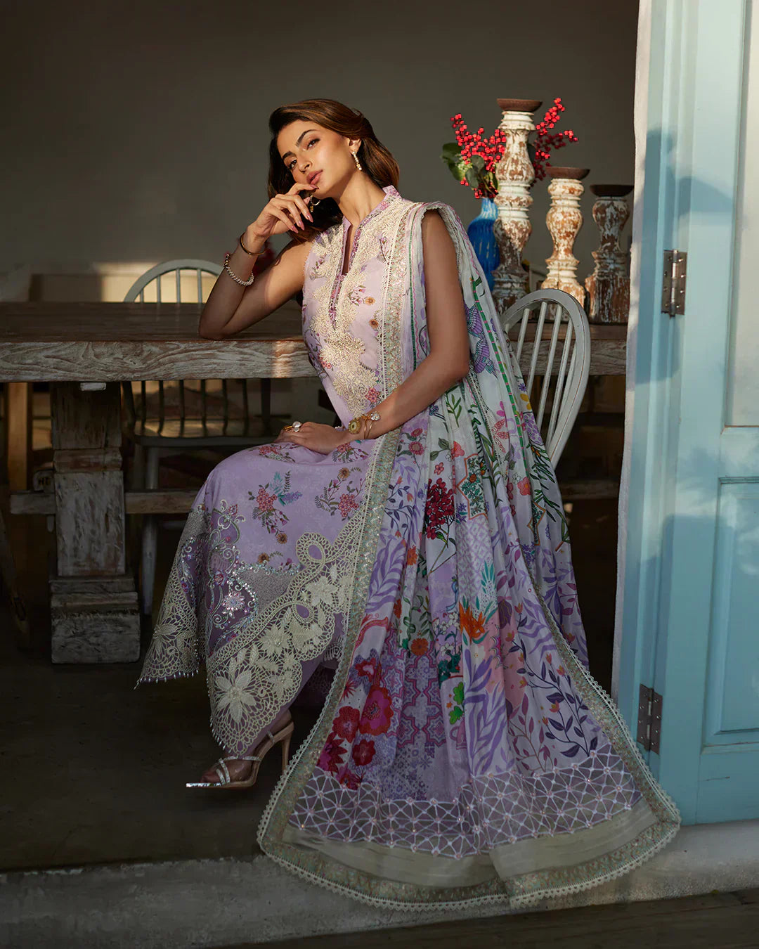 Faiza Saqlain | Liliana Luxury Lawn 24 | Nazeli - House Of Anaya