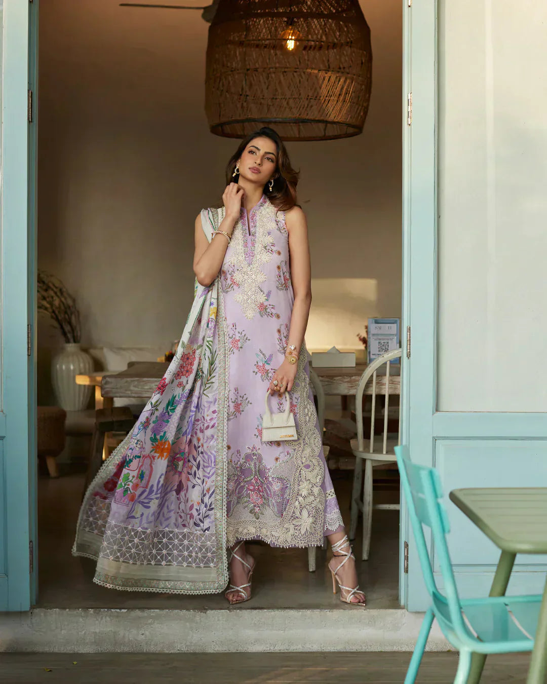 Faiza Saqlain | Liliana Luxury Lawn 24 | Nazeli - House Of Anaya