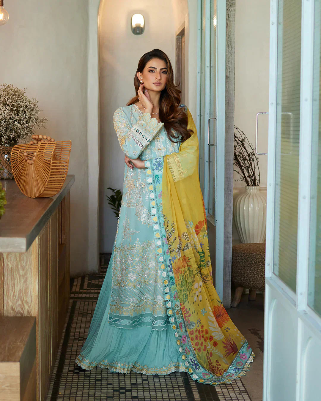 Faiza Saqlain | Liliana Luxury Lawn 24 | Galina - House Of Anaya