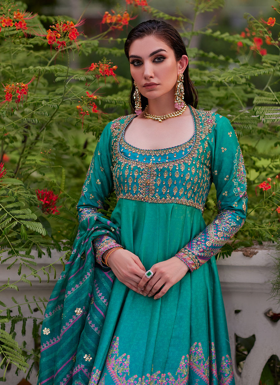 Farah Talib Aziz | Mayna Festive Prints 24 | Aalam Kalidaar And Dupatta