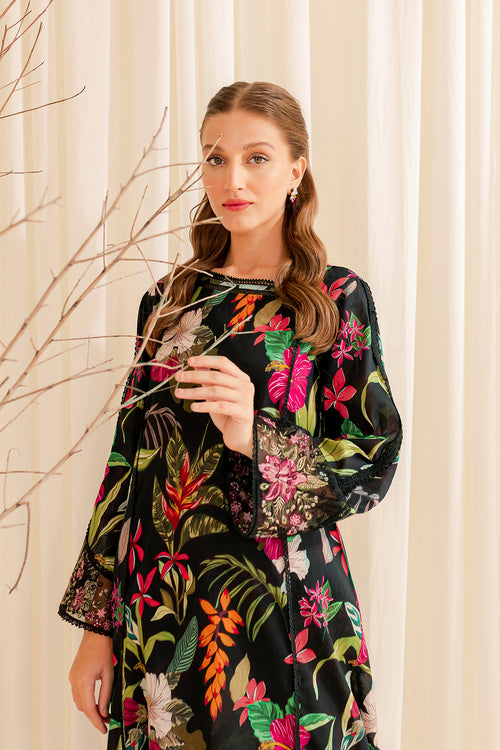 Farasha | Printed Essentials | EBONY PASSION - House Of Anaya