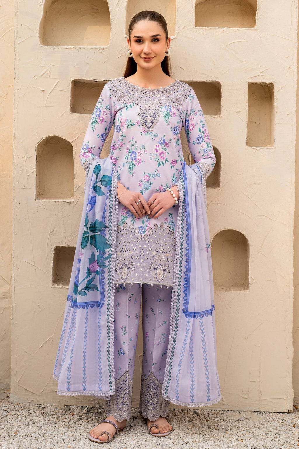 Alizeh | Levana Lawn | Flake - House Of Anaya