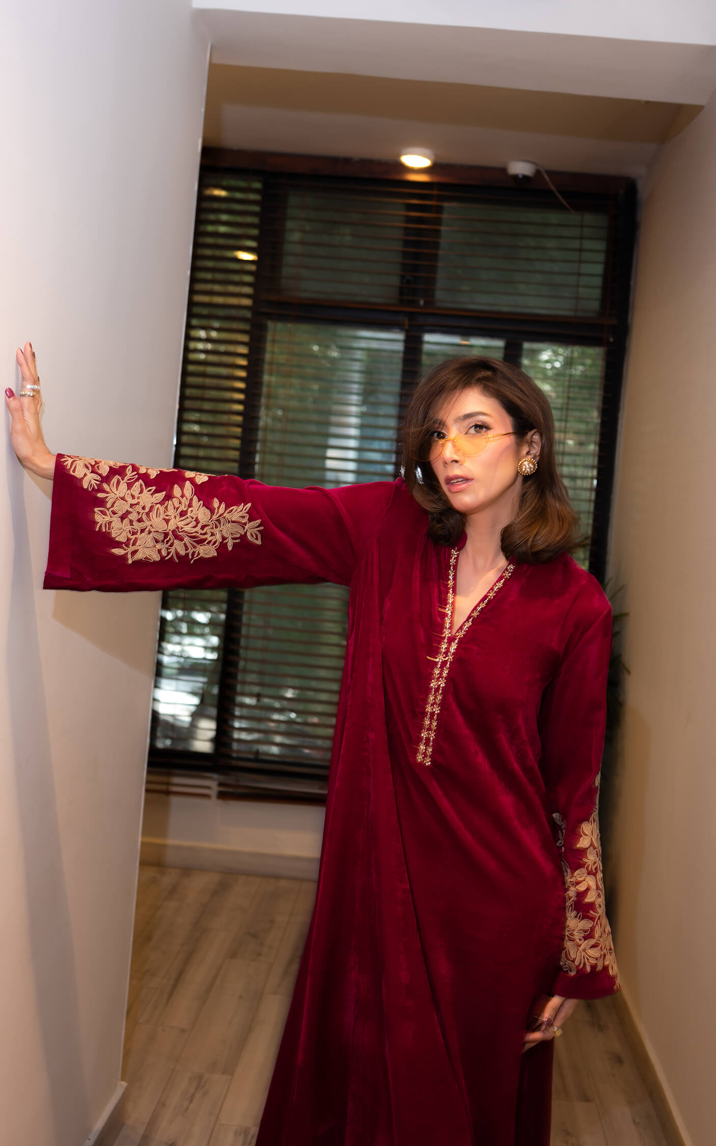 Asifa and Nabeel | zephyr | Fuchsia Royalty Kaftan
