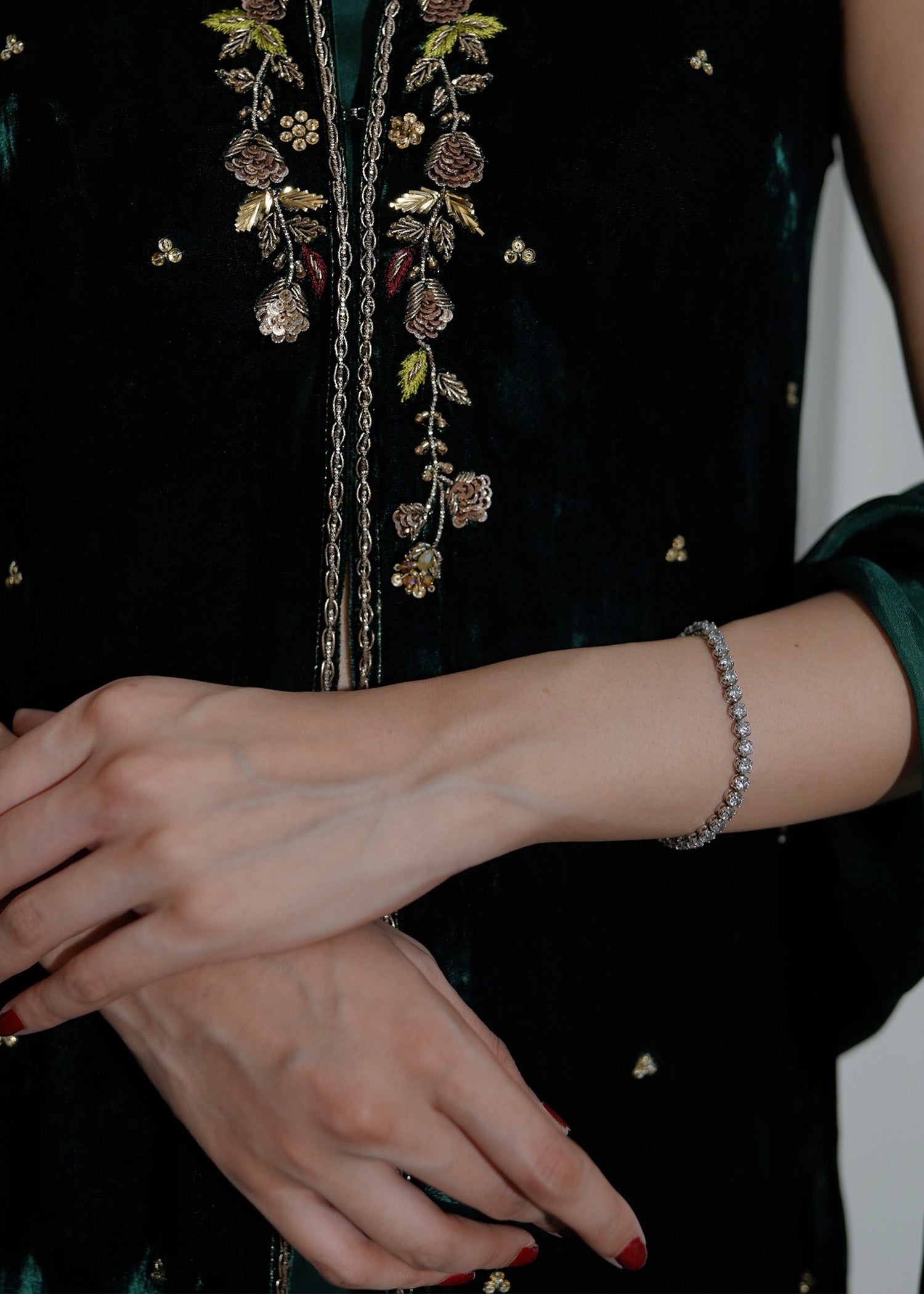 Mahum Asad | Voila Velvets | Emerald - House Of Anaya