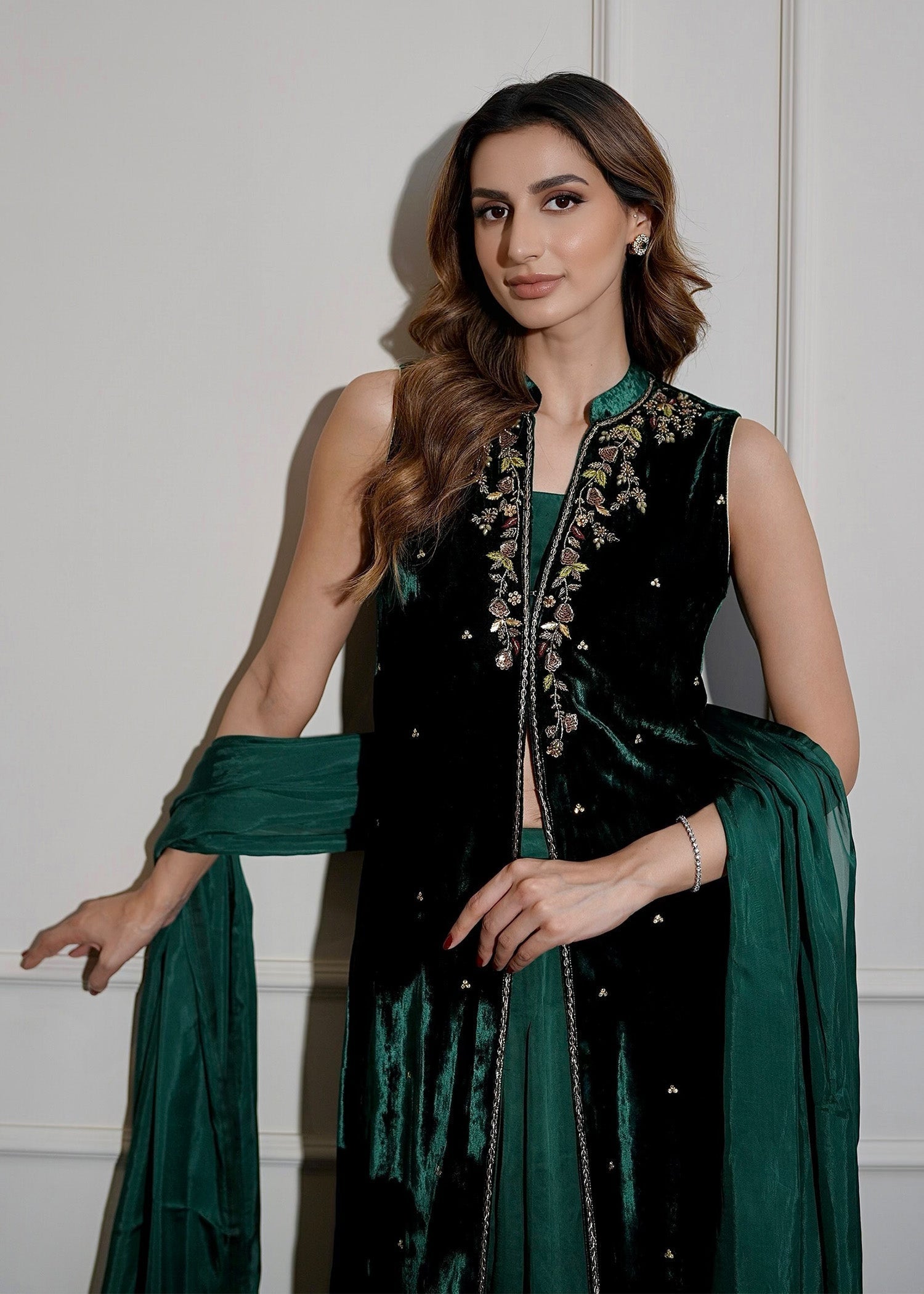 Mahum Asad | Voila Velvets | Emerald - House Of Anaya