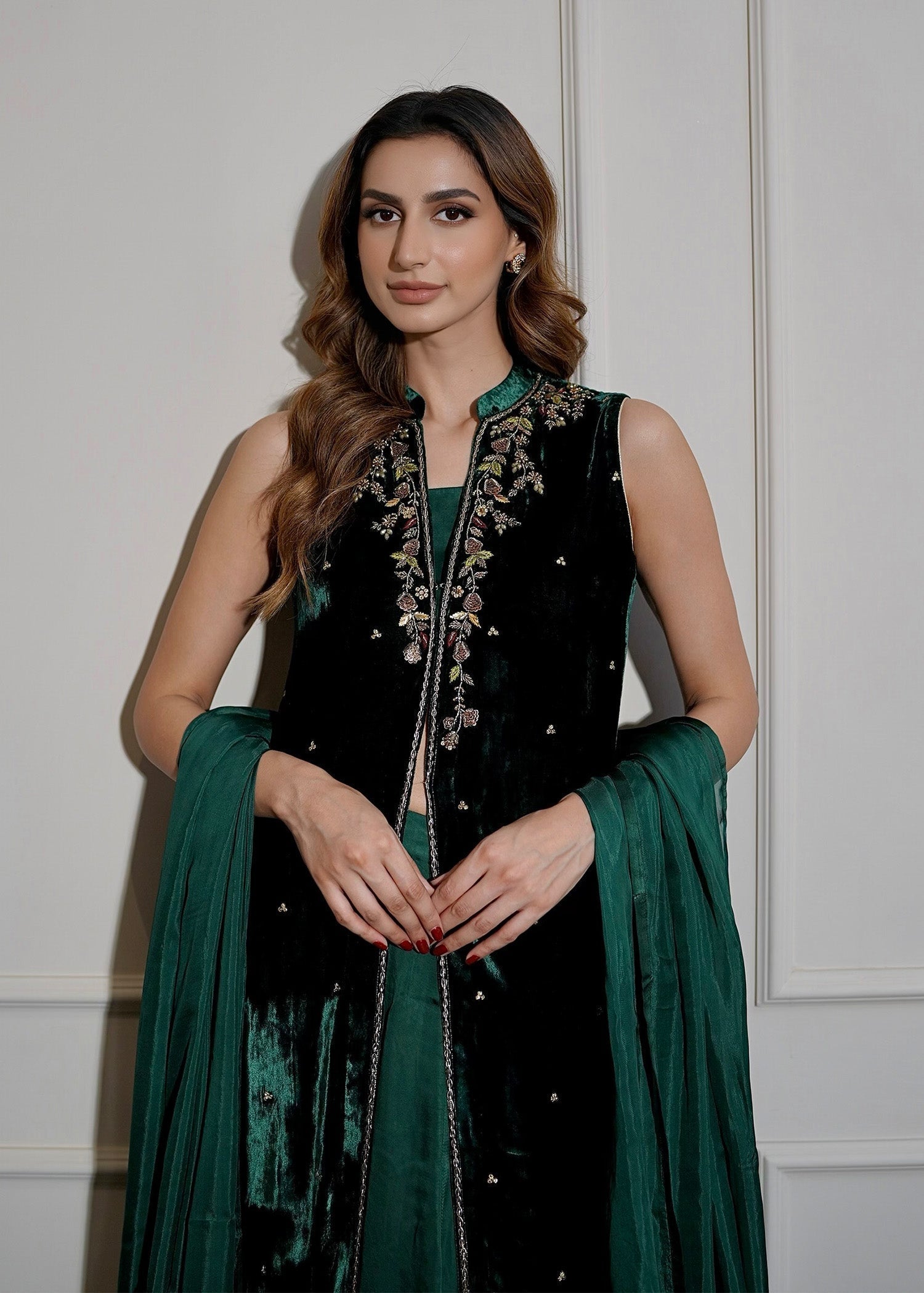 Mahum Asad | Voila Velvets | Emerald - House Of Anaya