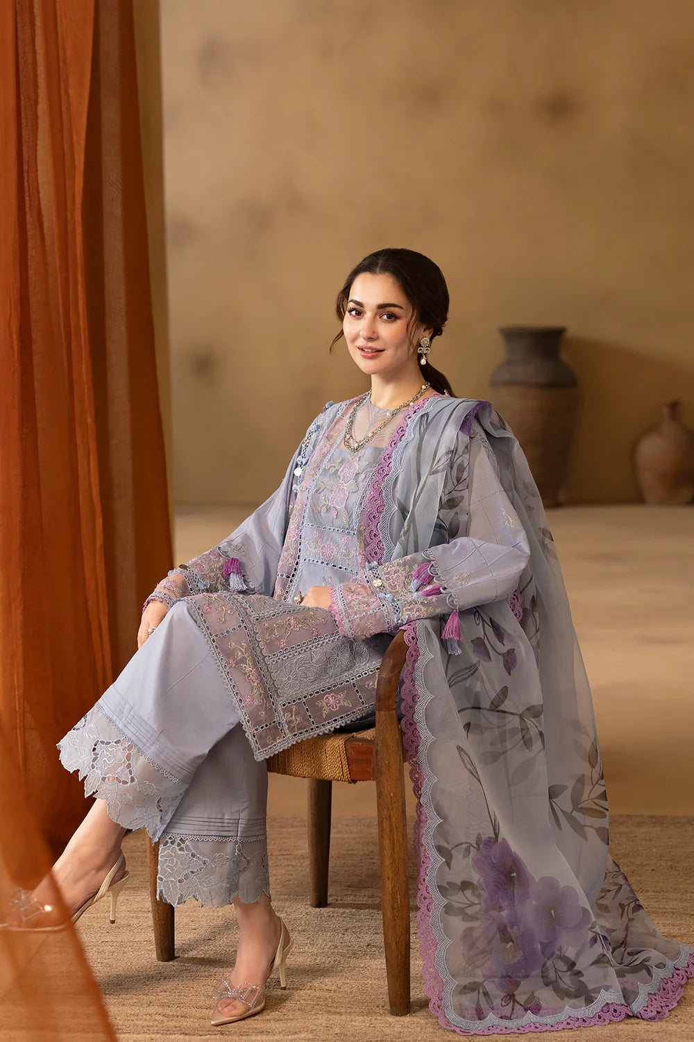 Saira Rizwan | Luxury Lawn 25 | EDRINA-SRL25-03