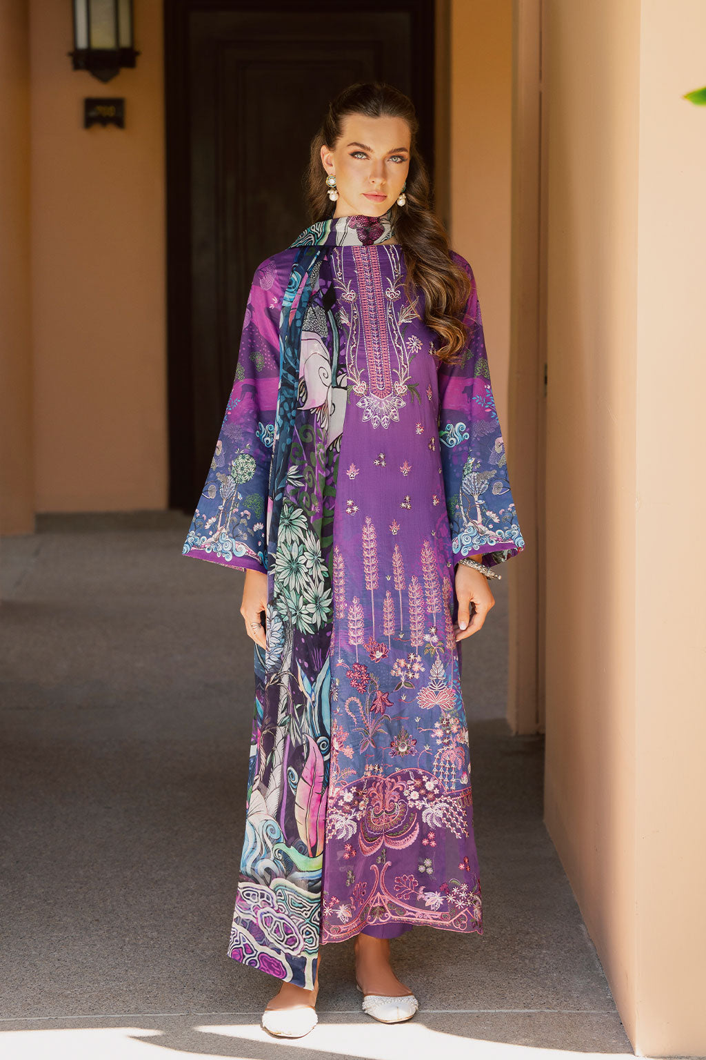 Ramsha | Ghazal Luxury Lawn | G-305 - House Of Anaya