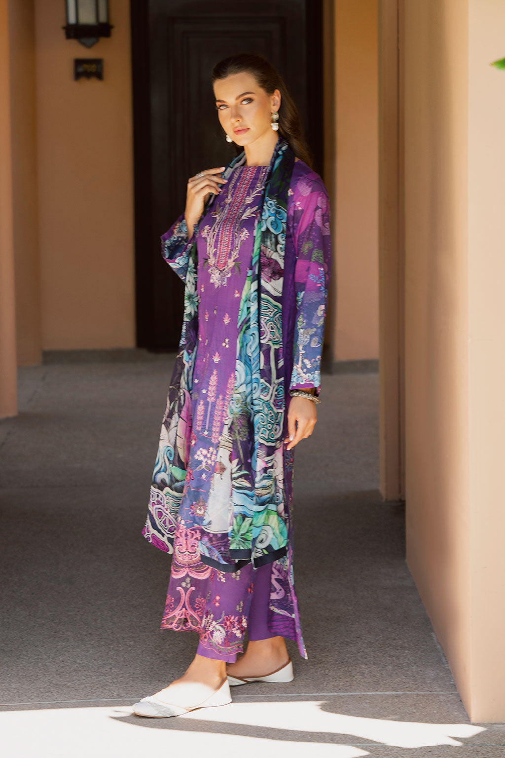Ramsha | Ghazal Luxury Lawn | G-305 - House Of Anaya