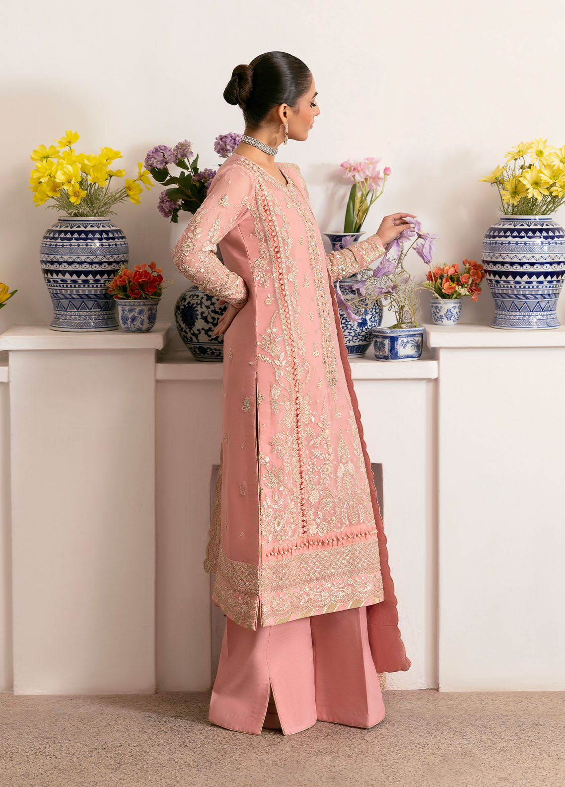 Gulaal | Reverie Embroidered Chiffon | CORALYN - House Of Anaya
