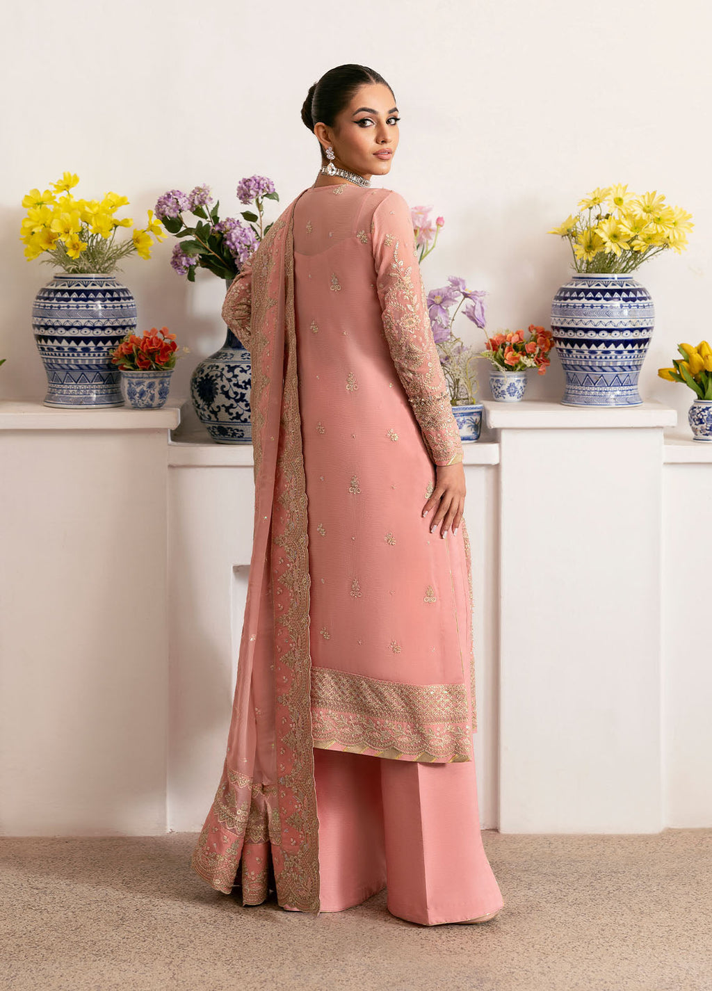 Gulaal | Reverie Embroidered Chiffon | CORALYN - House Of Anaya