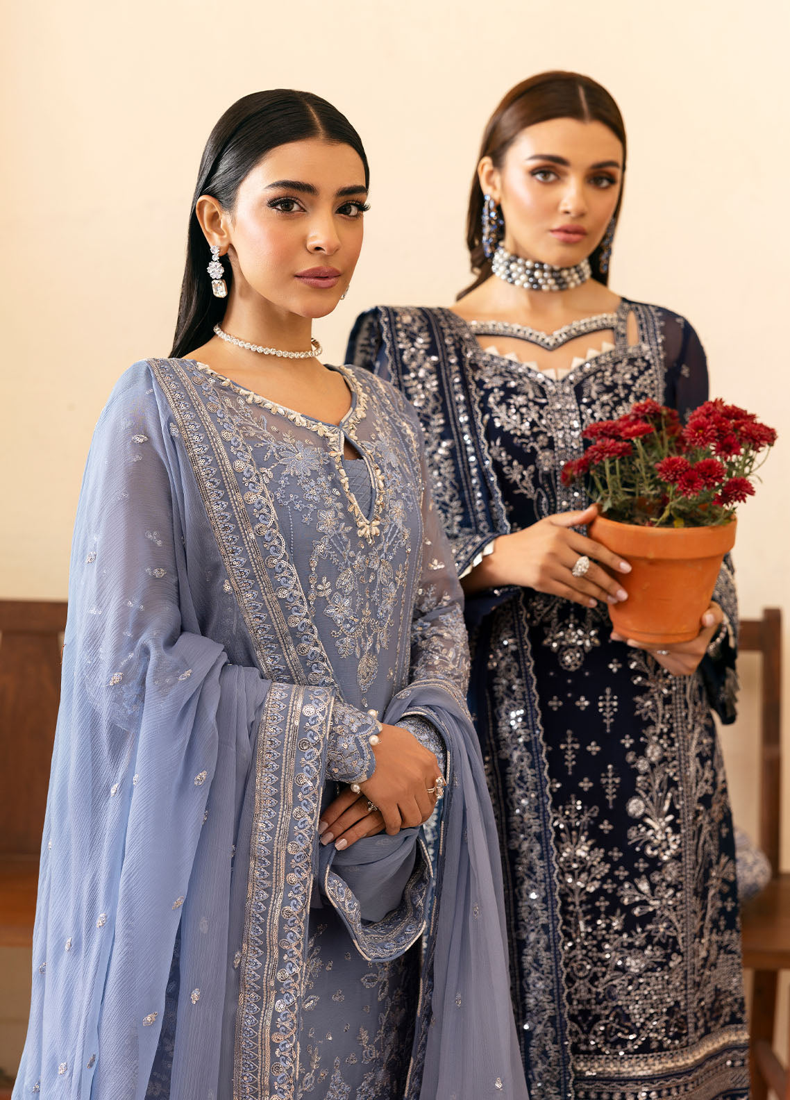 Gulaal | Reverie Embroidered Chiffon | MEHER - House Of Anaya
