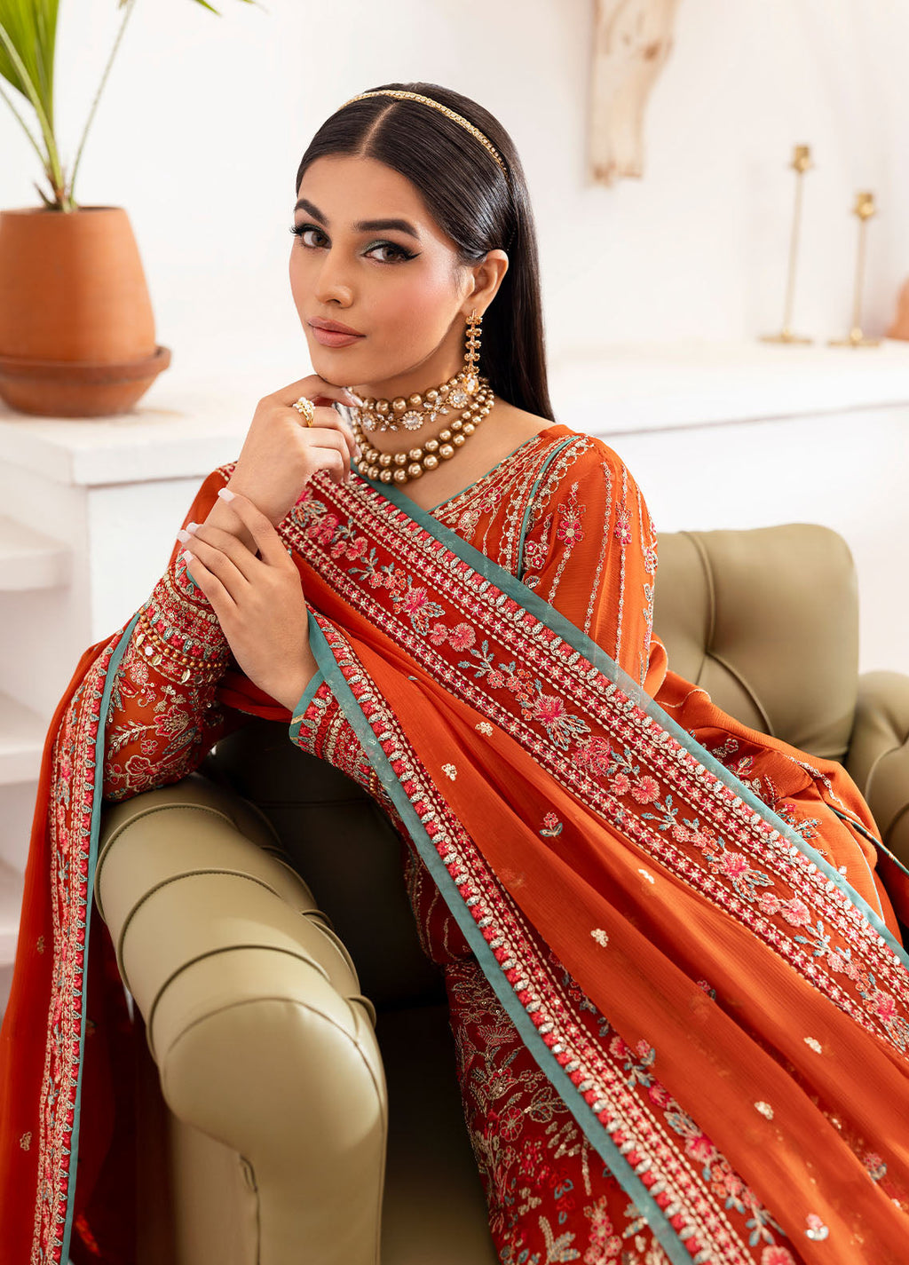 Gulaal | Reverie Embroidered Chiffon | ZARNA - House Of Anaya