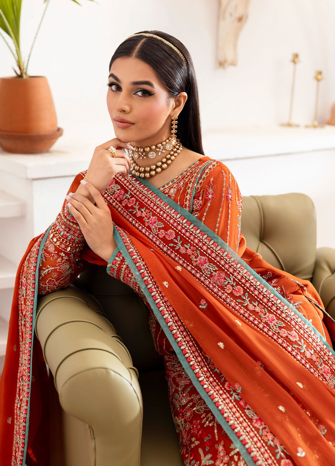 Gulaal | Reverie Embroidered Chiffon | ZARNA - House Of Anaya