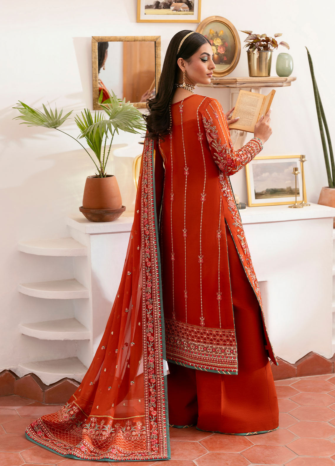 Gulaal | Reverie Embroidered Chiffon | ZARNA - House Of Anaya