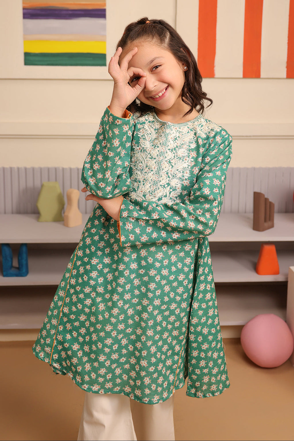 Zellbury Girls | 1 Piece Viscose | Embroidered Kurta - 1701 - Libasekhas