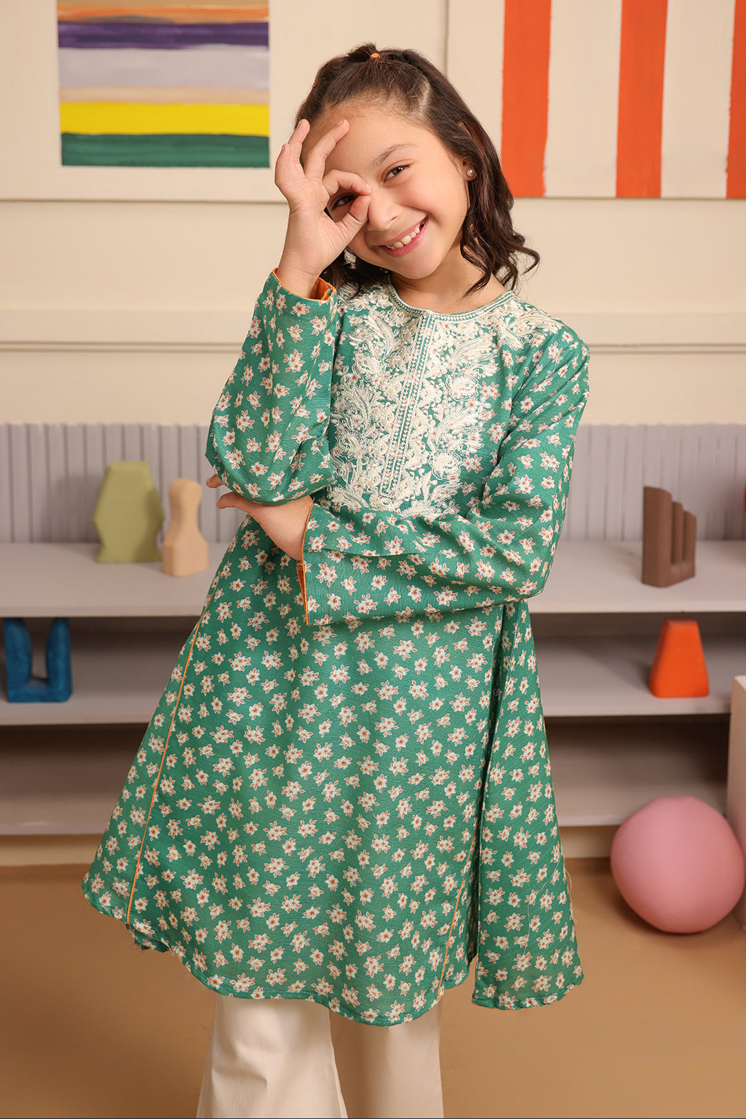 Zellbury Girls | 1 Piece Viscose | Embroidered Kurta - 1701 - Libasekhas