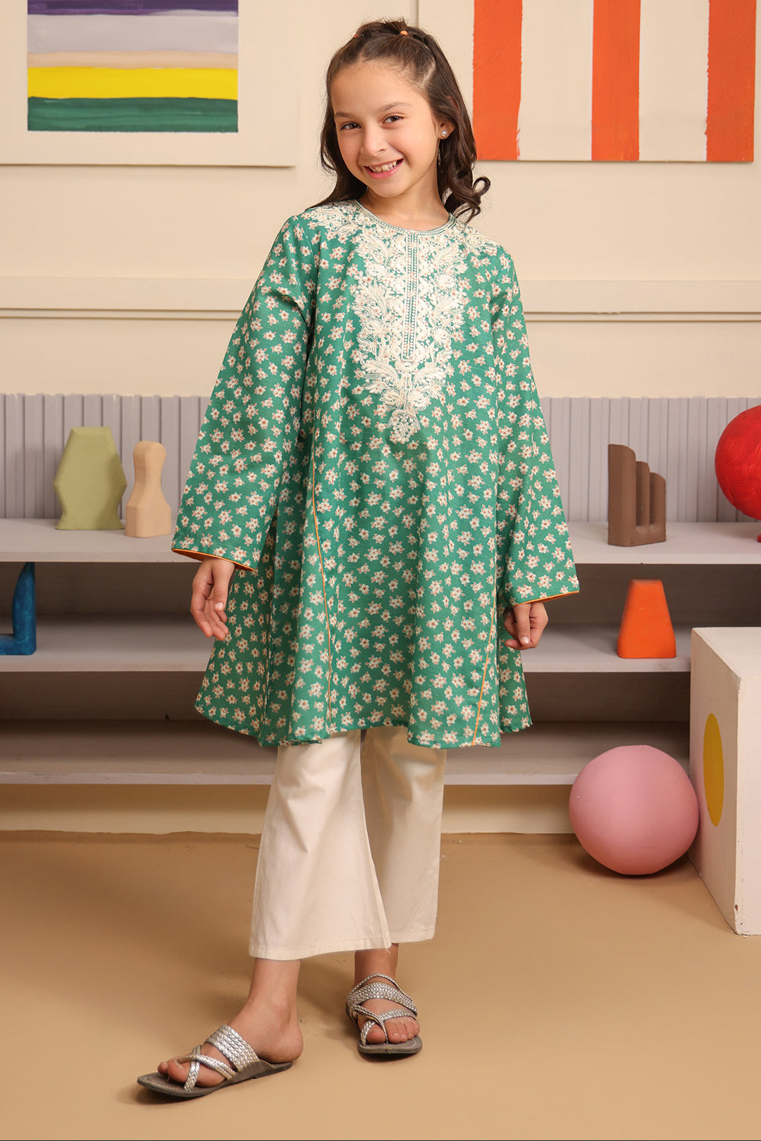 Zellbury Girls | 1 Piece Viscose | Embroidered Kurta - 1701 - Libasekhas