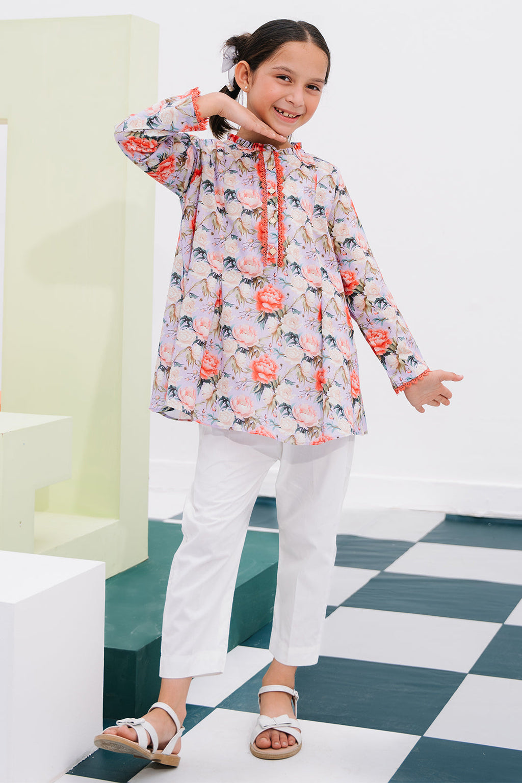 Zellbury Girls | 1 Piece Lawn | Kurta - 1390 - Libasekhas