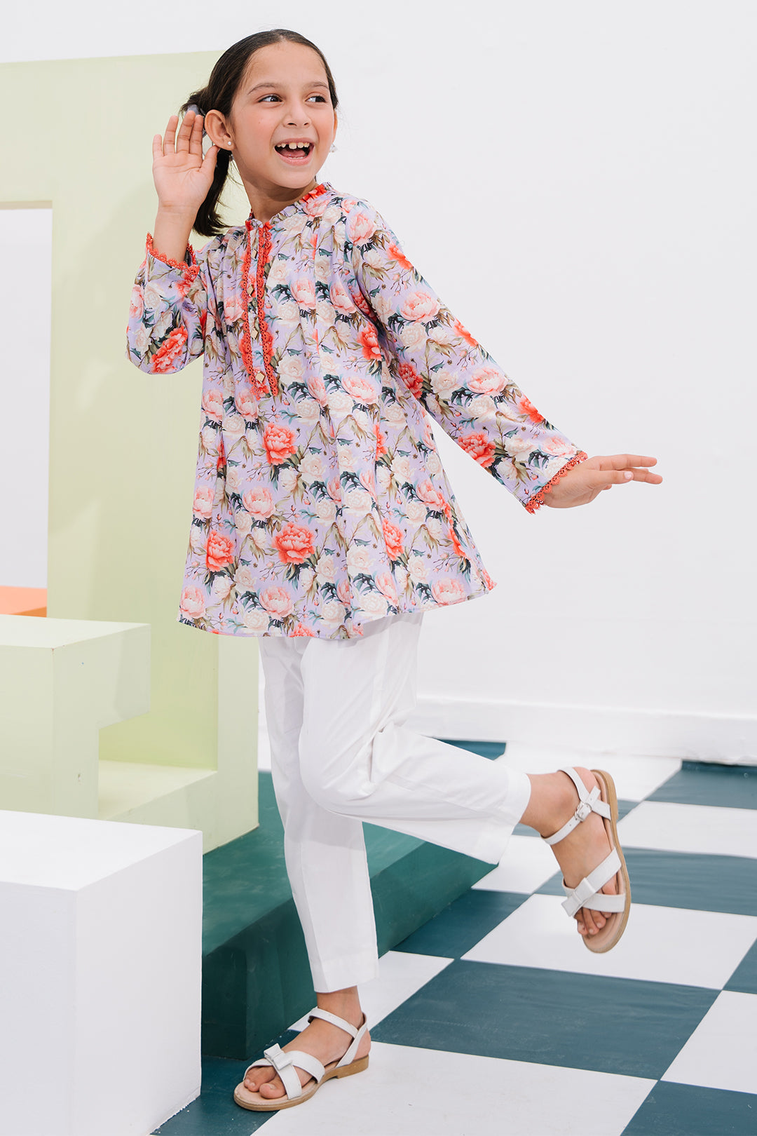 Zellbury Girls | 1 Piece Lawn | Kurta - 1390 - Libasekhas