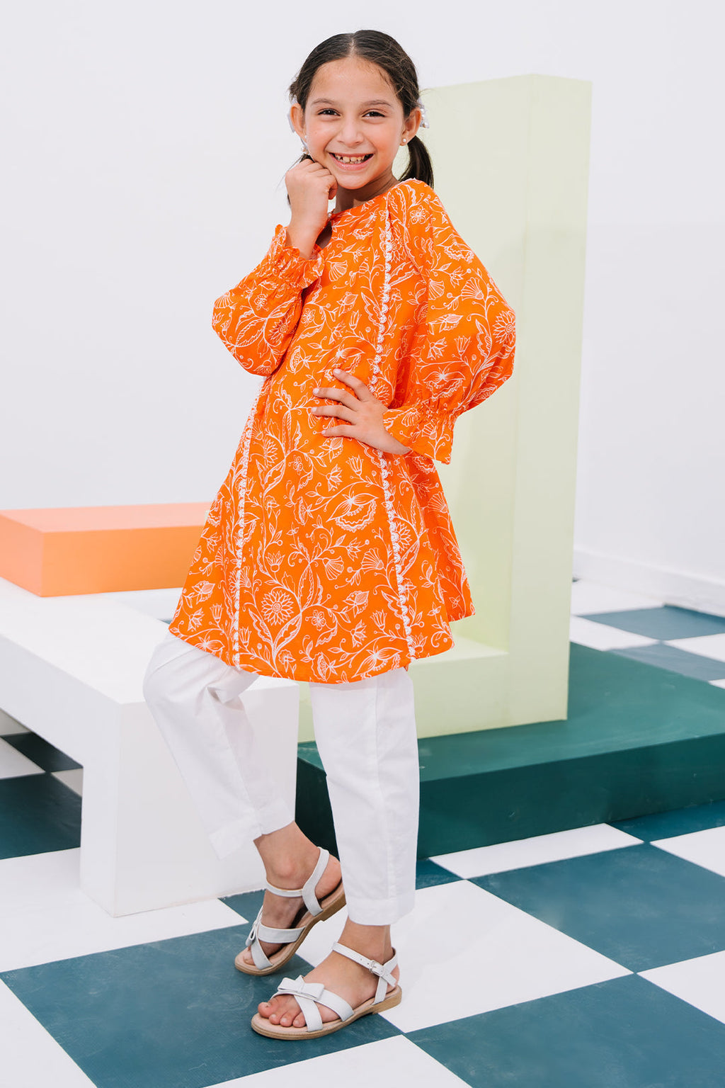 Zellbury Girls | 1 Piece Lawn | Kurta - 1448 - Libasekhas