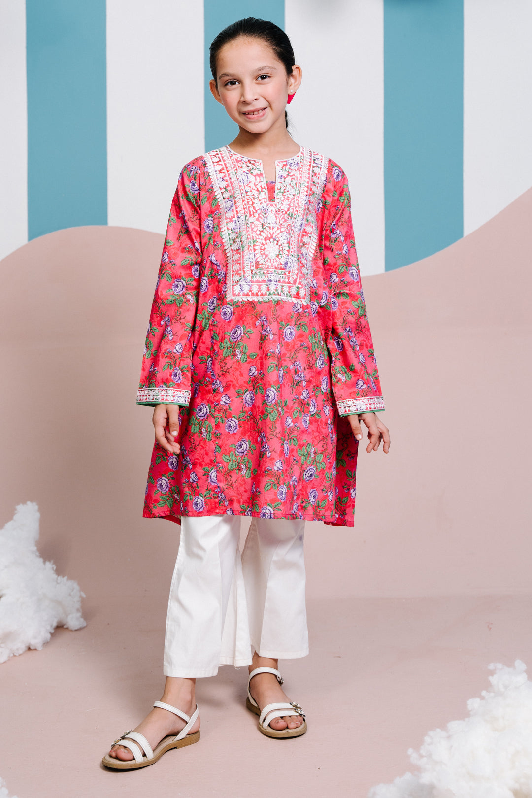 Zellbury Girls | 1 Piece Lawn | Embroidered Kurta - 1453 - Libasekhas