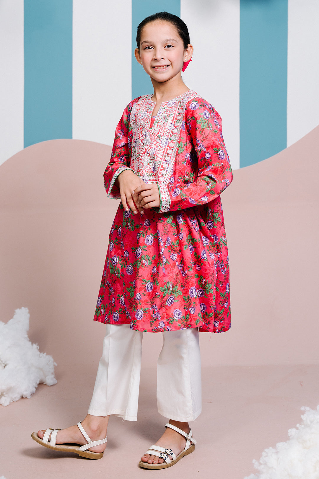 Zellbury Girls | 1 Piece Lawn | Embroidered Kurta - 1453 - Libasekhas