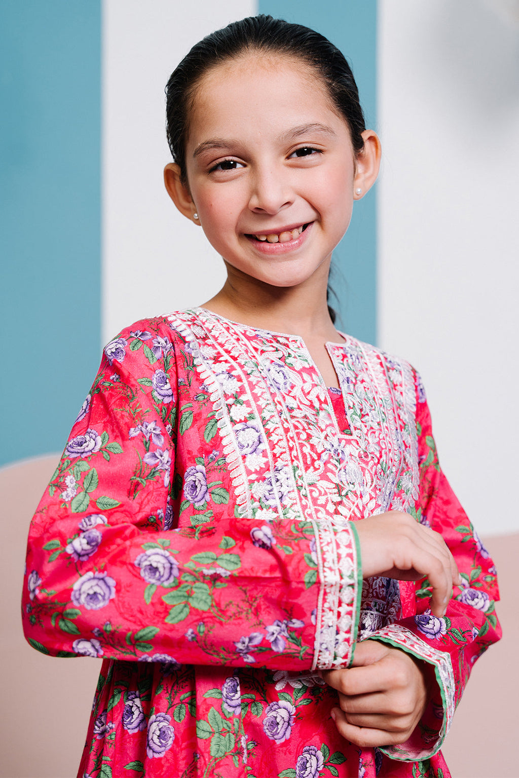 Zellbury Girls | 1 Piece Lawn | Embroidered Kurta - 1453 - Libasekhas