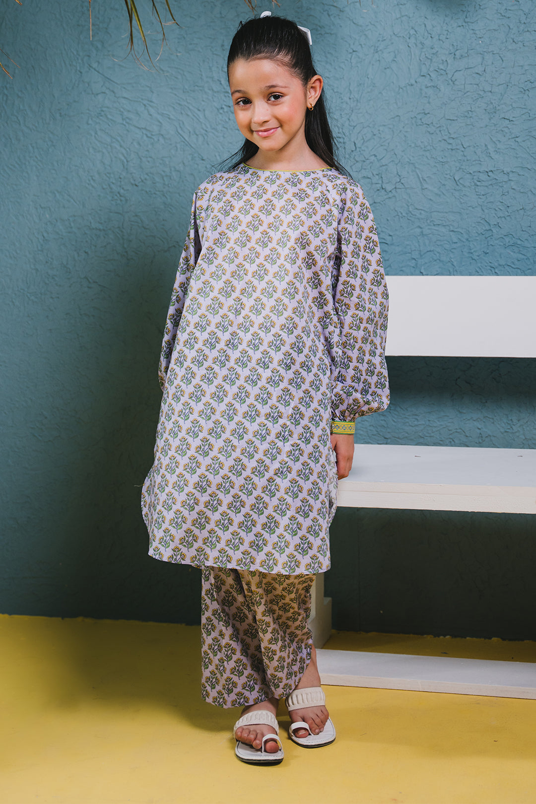 Zellbury Girls | 2 Piece Lawn | Kurta Trouser - 2407 - Libasekhas
