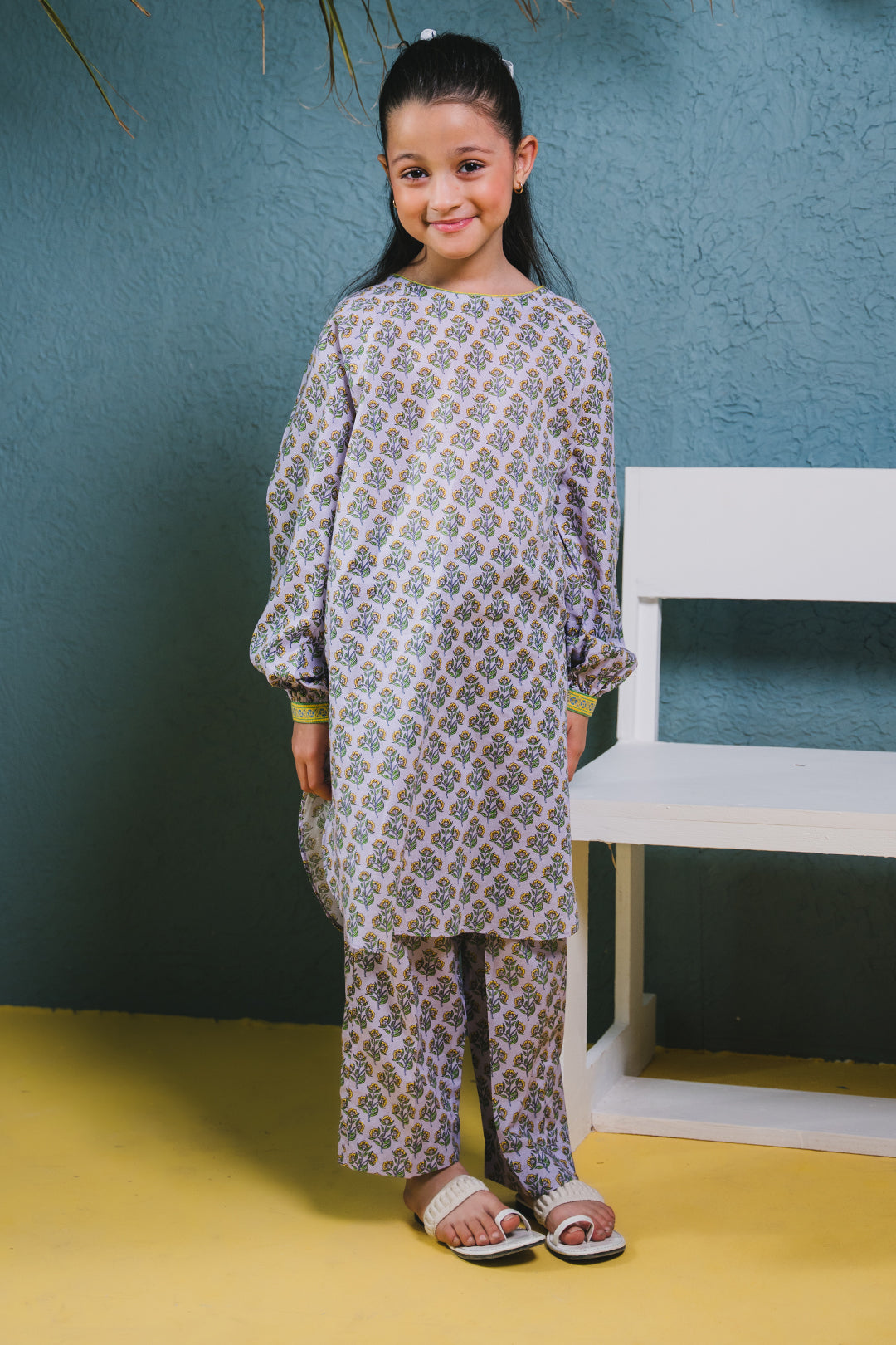 Zellbury Girls | 2 Piece Lawn | Kurta Trouser - 2407 - Libasekhas