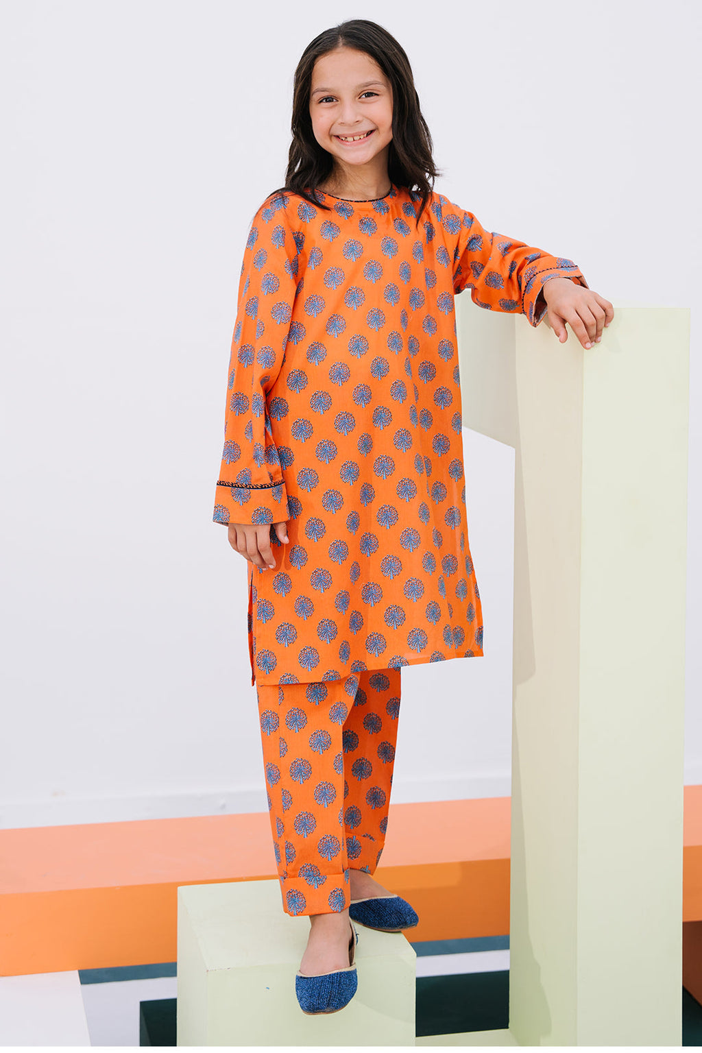 Zellbury Girls | 2 Piece Lawn | Kurta Trouser - 2409 - Libasekhas