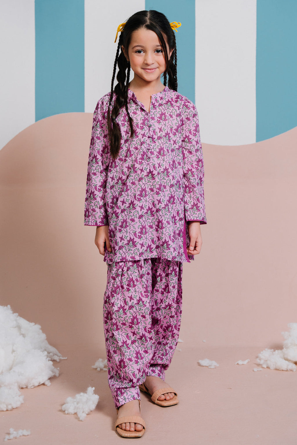 Zellbury Girls | 2 Piece Lawn | Kurta Trouser - 2414 - Libasekhas