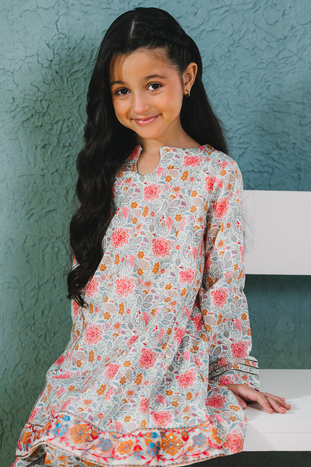 Zellbury Girls | 2 Piece Lawn | Embroidered Kurta Trouser - 2430 - Libasekhas