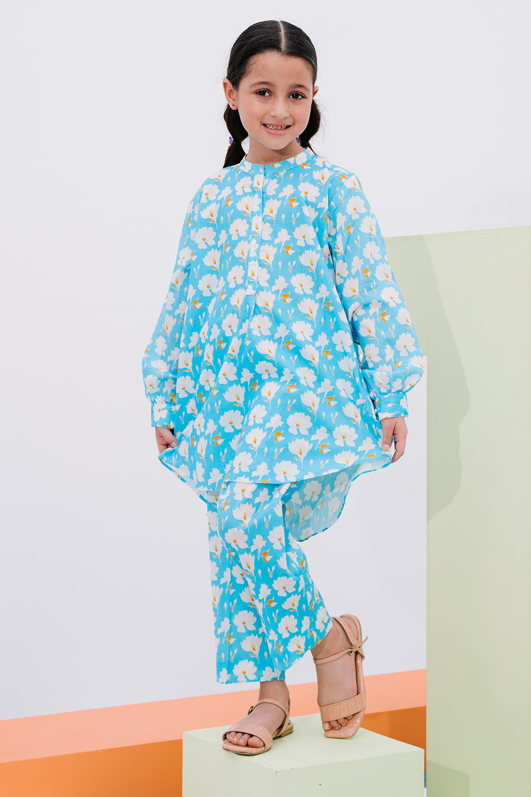 Zellbury Girls | 2 Piece Lawn | Kurta Trouser - 2462 - Libasekhas