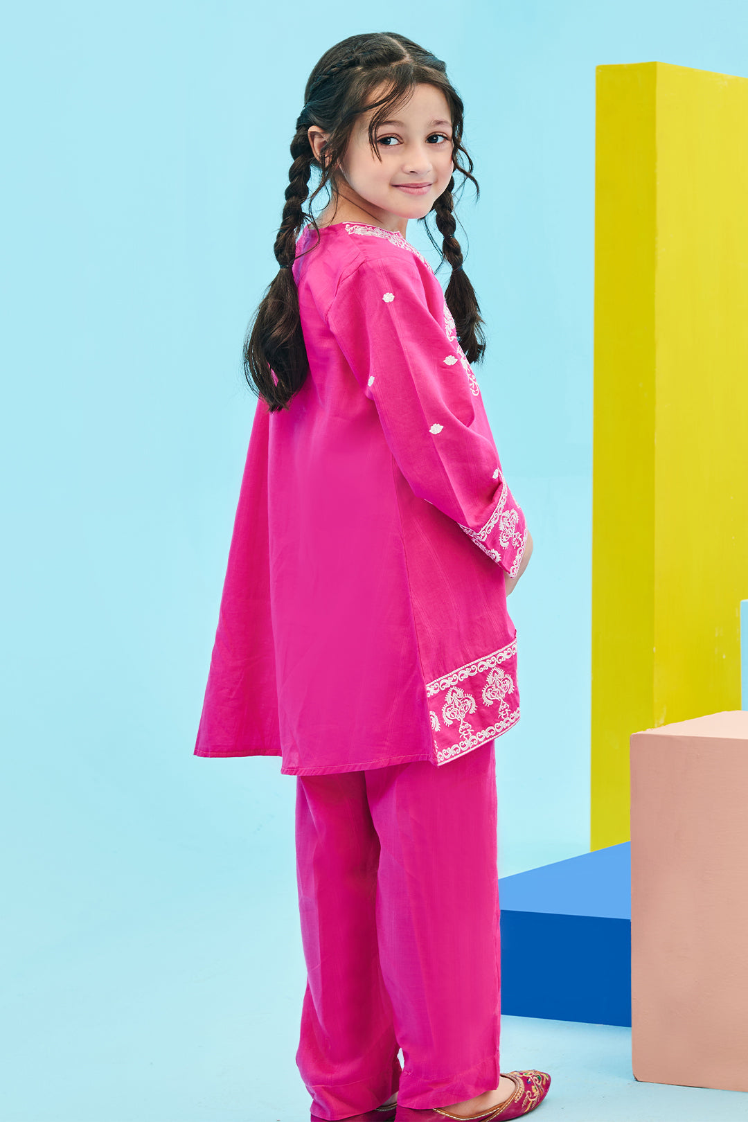 Zellbury Girls | 2 Piece Lawn | Embroidered Kurta Trouser - 2464 - Libasekhas