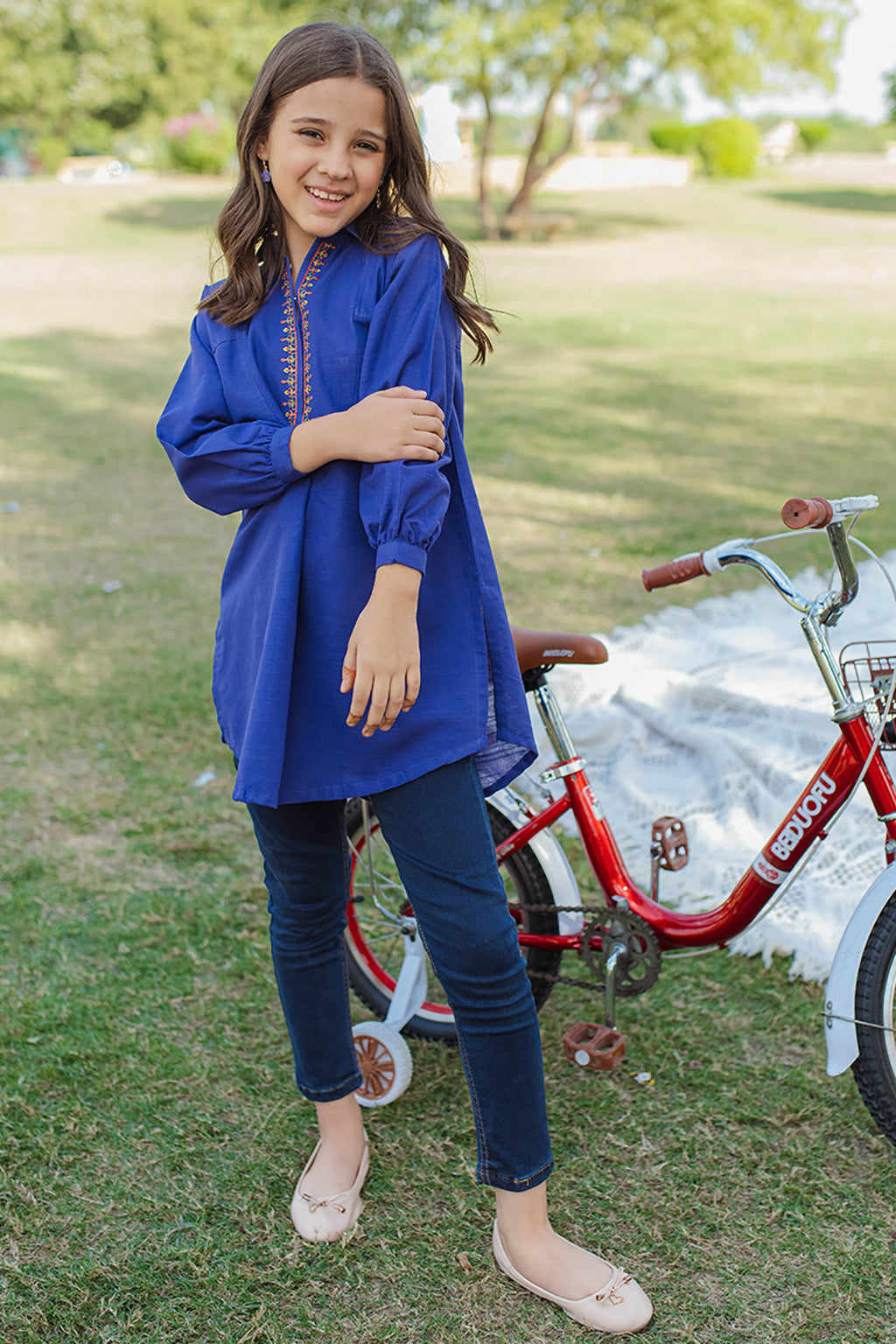 Zellbury Girls | 1 Piece Khaddar | Kurta - 1201 - Libasekhas