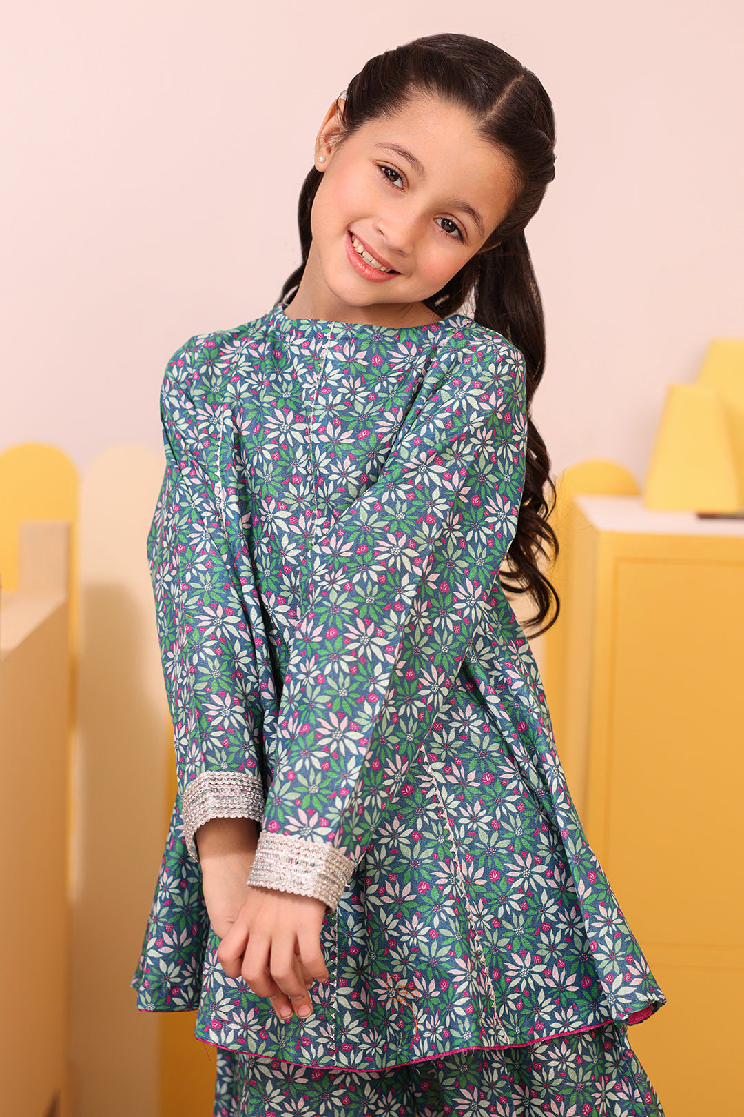 Zellbury Girls | 2 Piece Karandi | Kurta Trouser - 2762 - Libasekhas