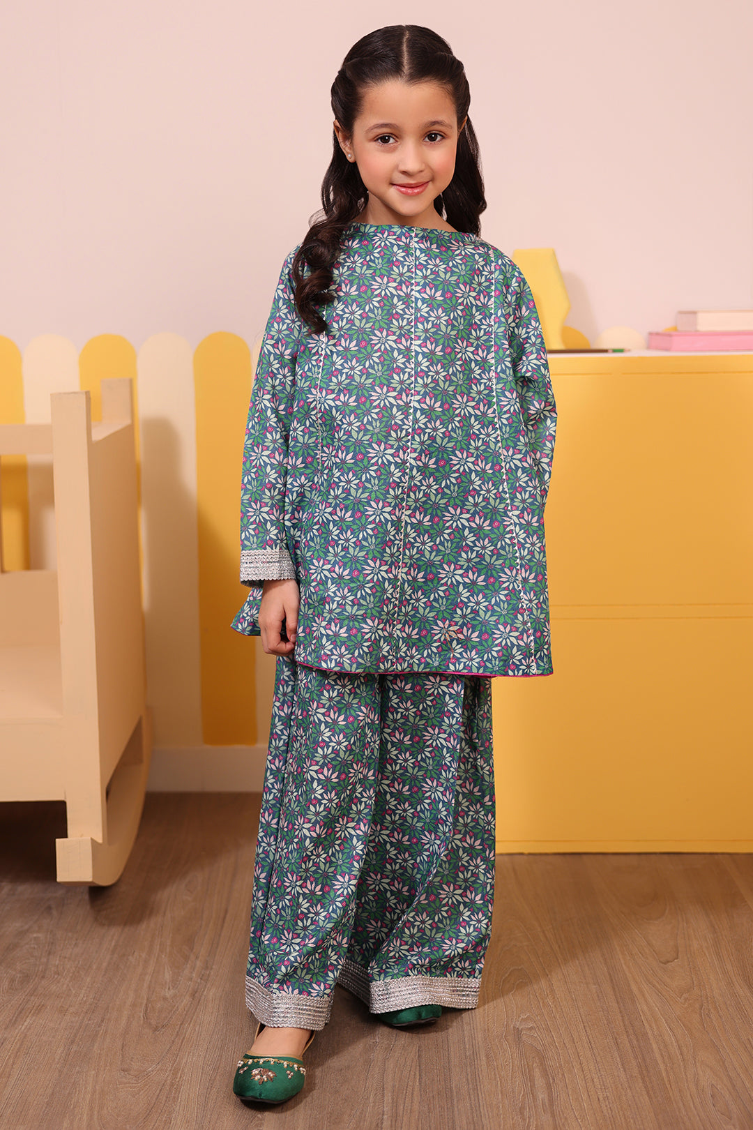 Zellbury Girls | 2 Piece Karandi | Kurta Trouser - 2762 - Libasekhas