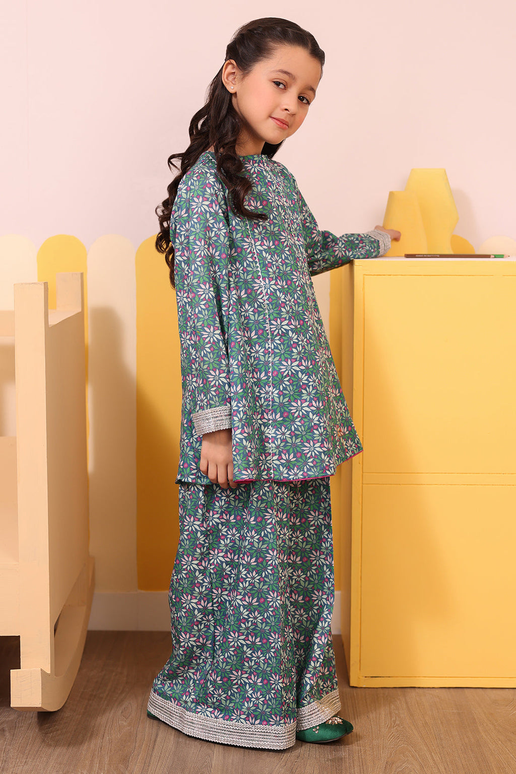 Zellbury Girls | 2 Piece Karandi | Kurta Trouser - 2762 - Libasekhas