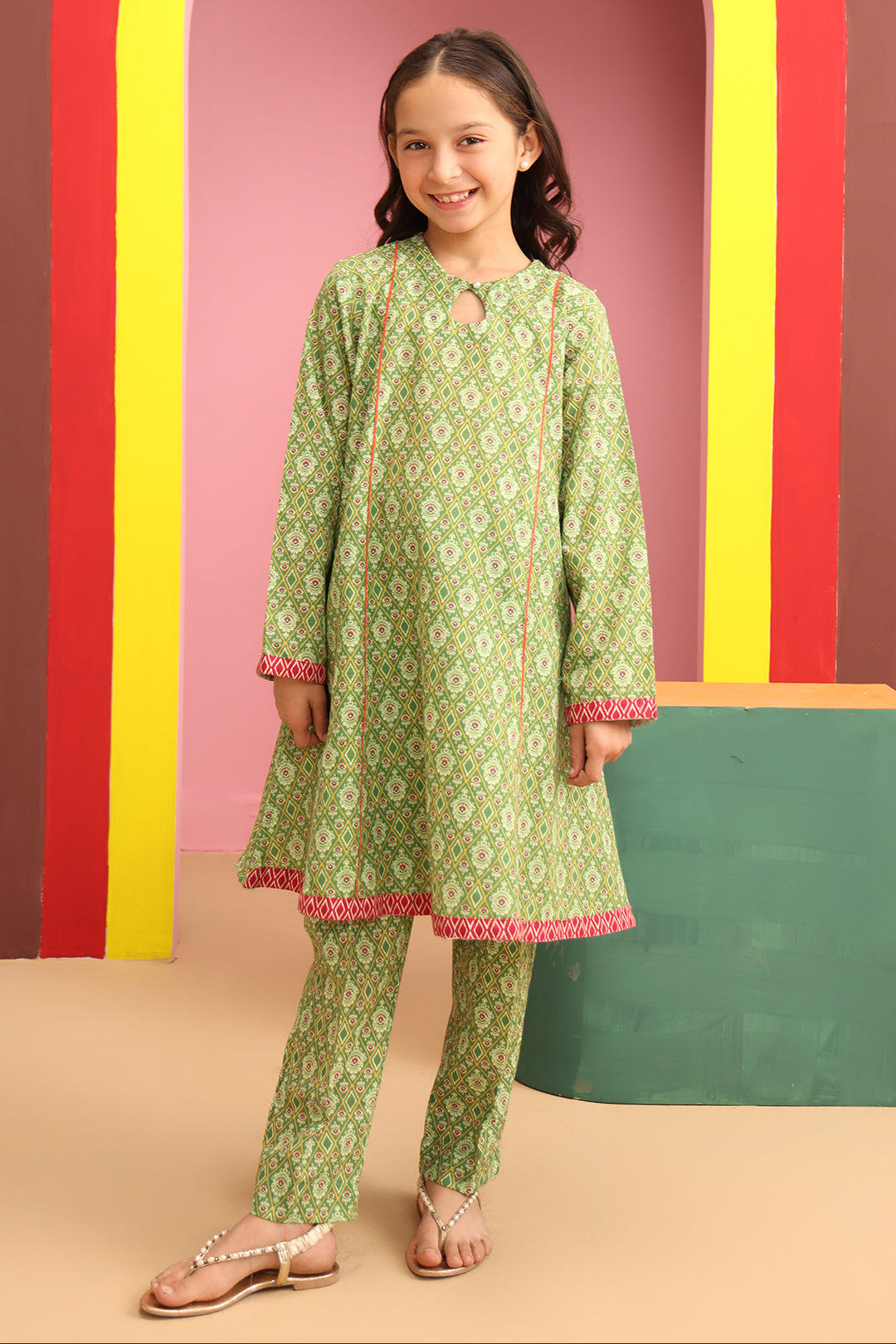 Zellbury Girls | 2 Piece Khaddar | Kurta Trouser - 2784 - Libasekhas
