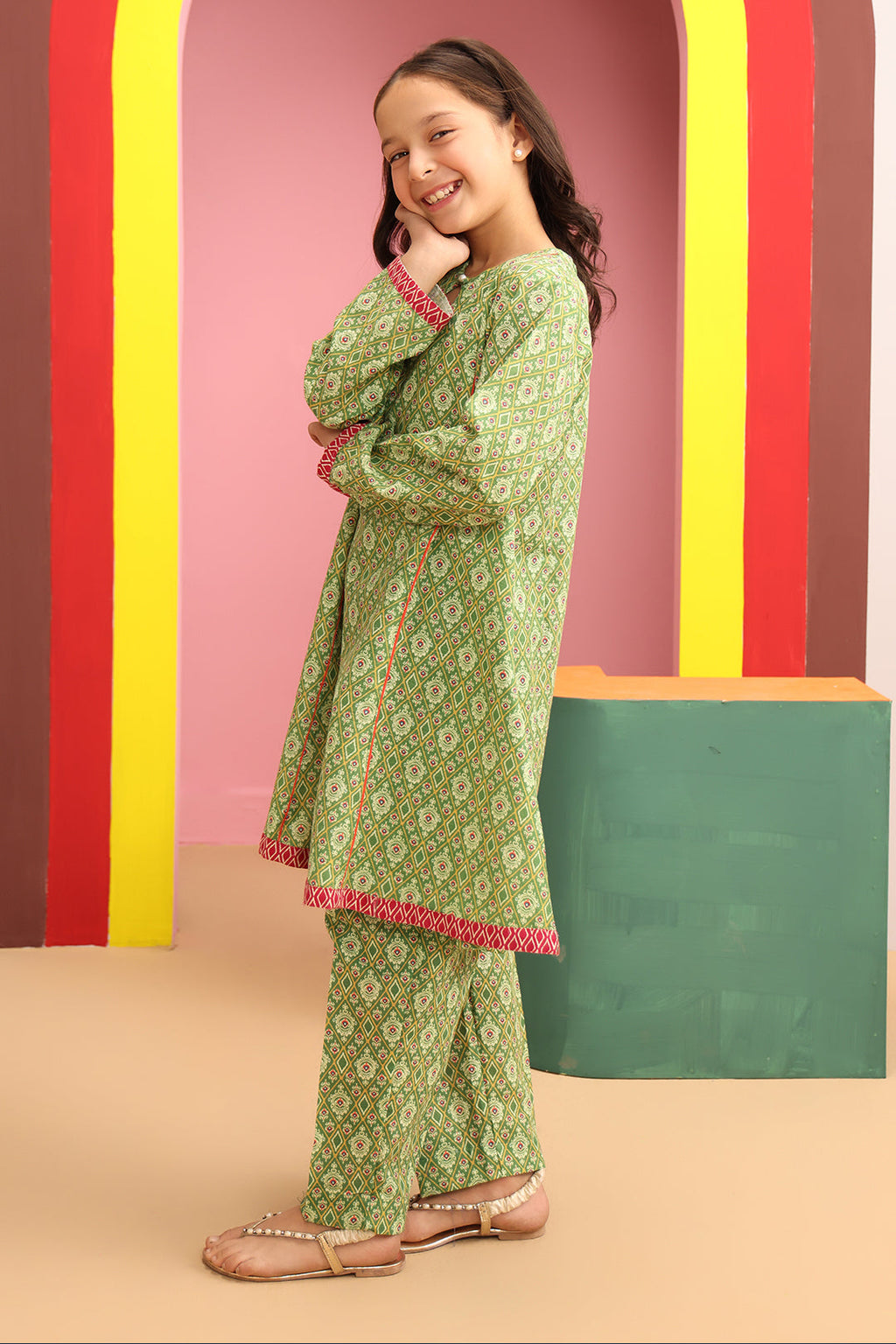 Zellbury Girls | 2 Piece Khaddar | Kurta Trouser - 2784 - Libasekhas