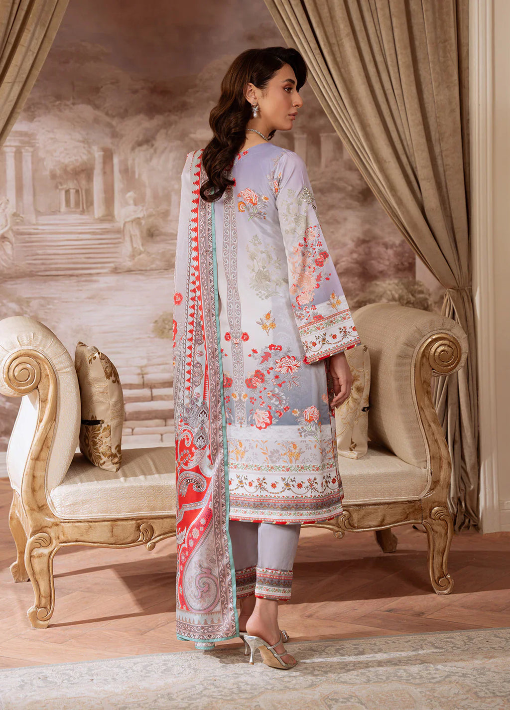Gulaal | Velouré Printed Silk | Twilight Elegance