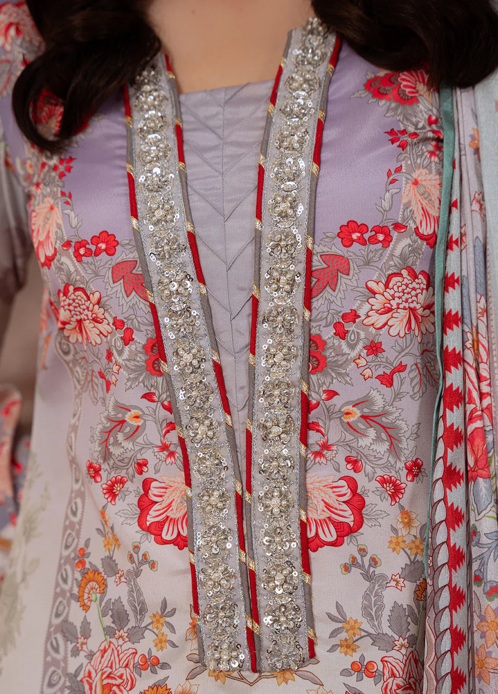 Gulaal | Velouré Printed Silk | Twilight Elegance