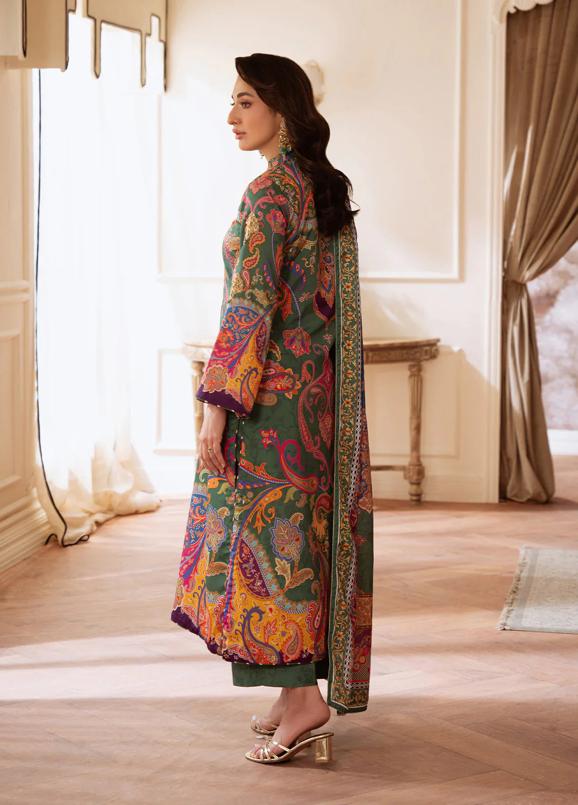 Gulaal | Velouré Printed Silk | Majestic Mosaic
