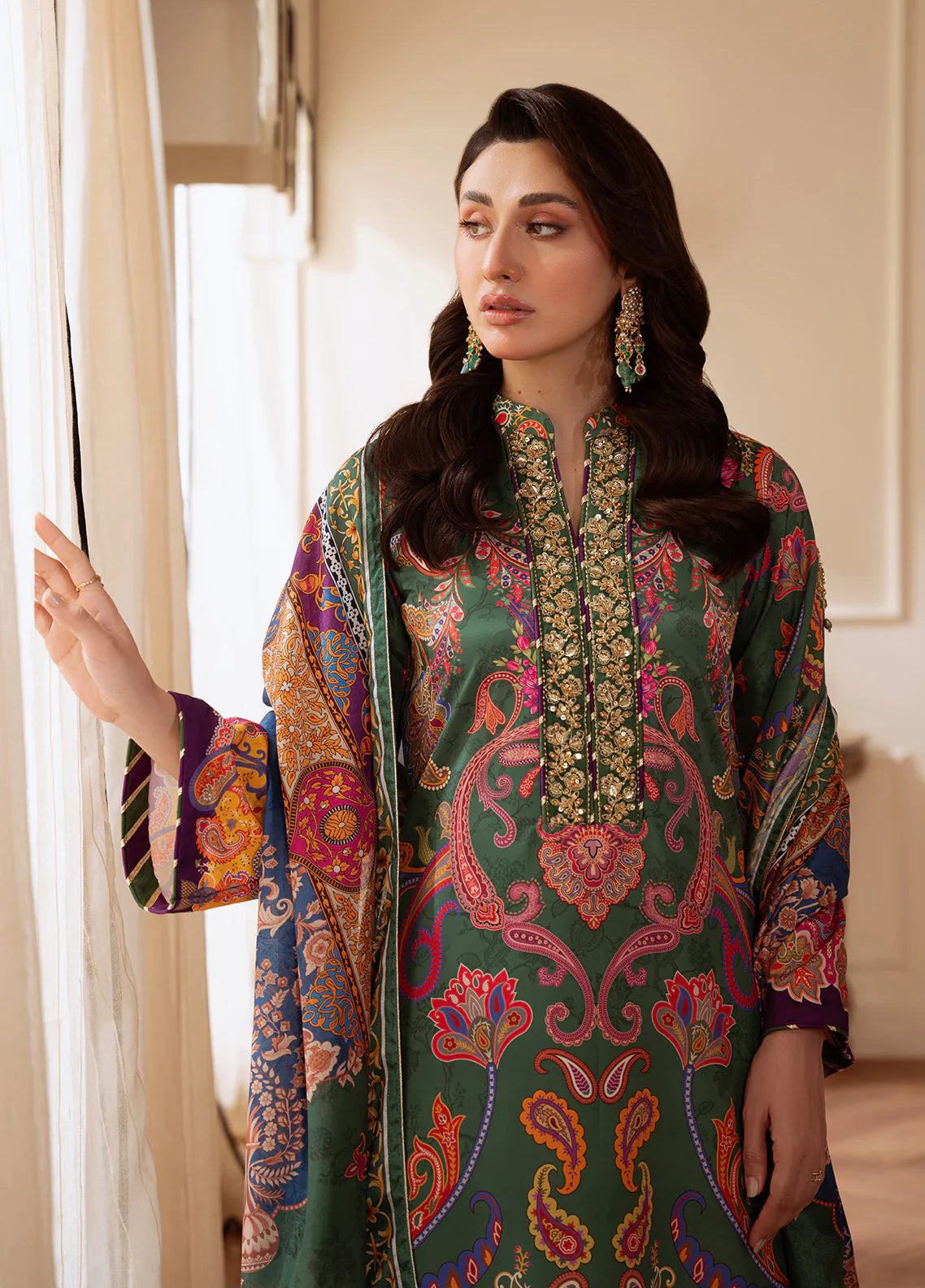 Gulaal | Velouré Printed Silk | Majestic Mosaic