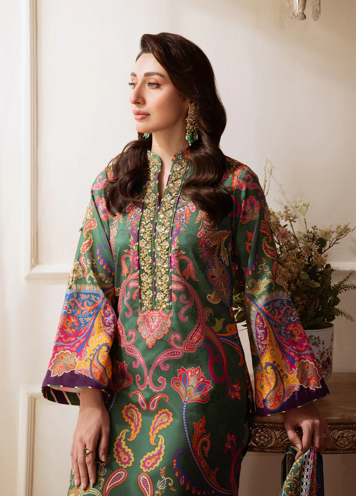 Gulaal | Velouré Printed Silk | Majestic Mosaic