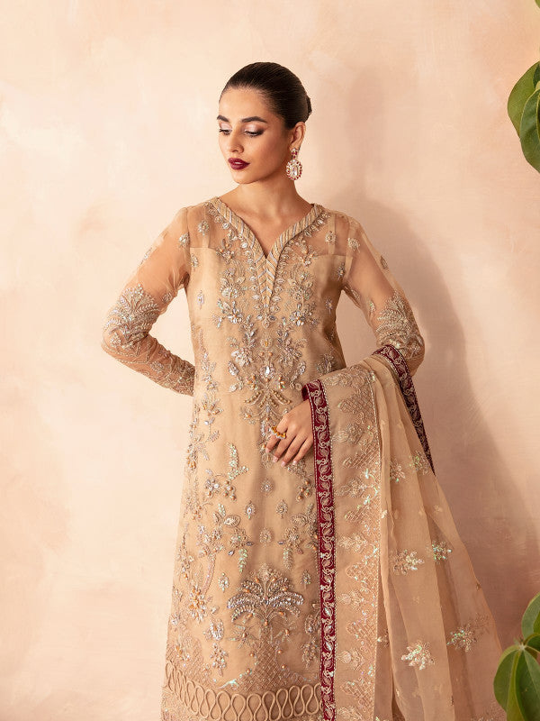 Gulaal | Embroidered Chiffon 23 | EMILIA GL-LP-V2-14 - House Of Anaya