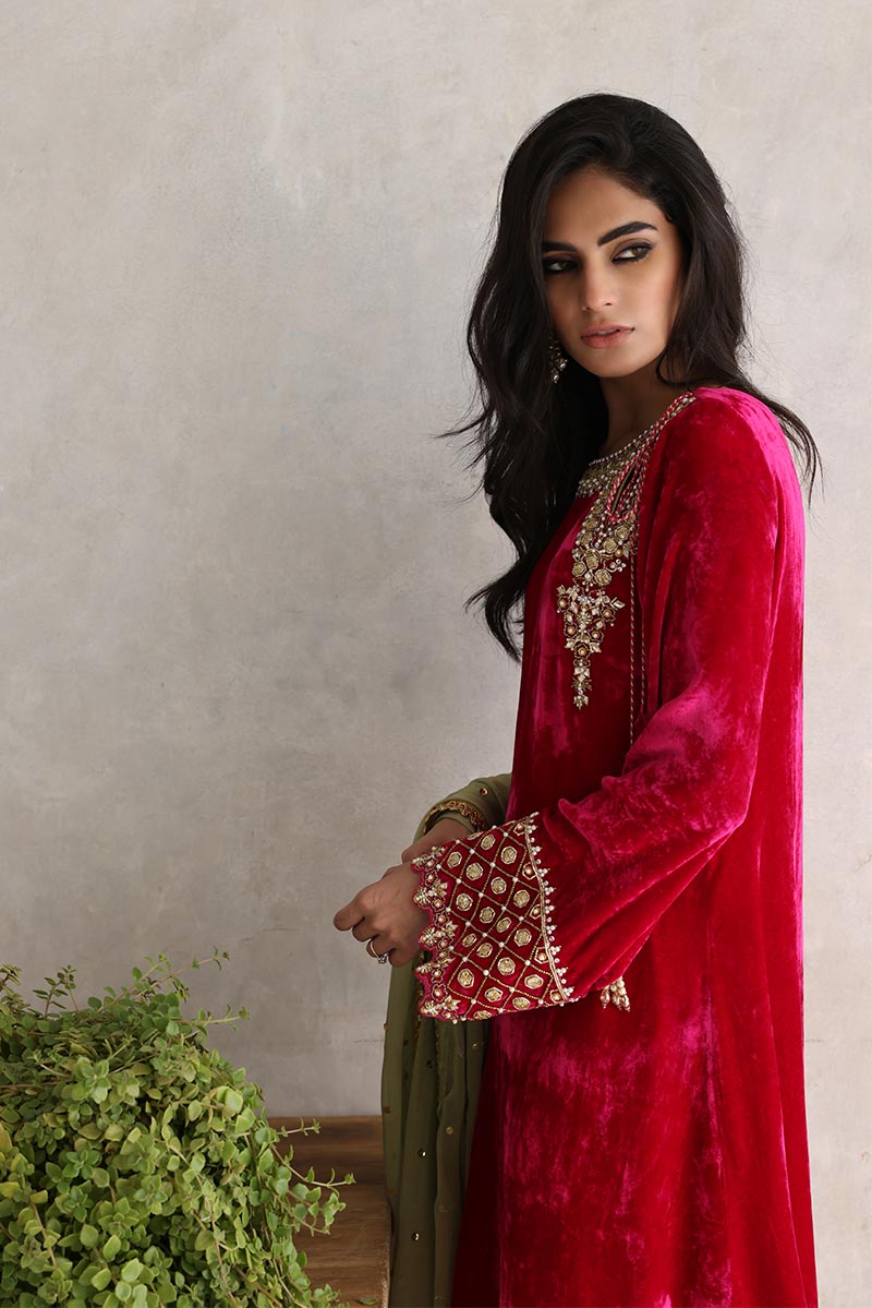 Sana Abbas | Velvet Formals | GULAAL - Riwayat-e-Khas