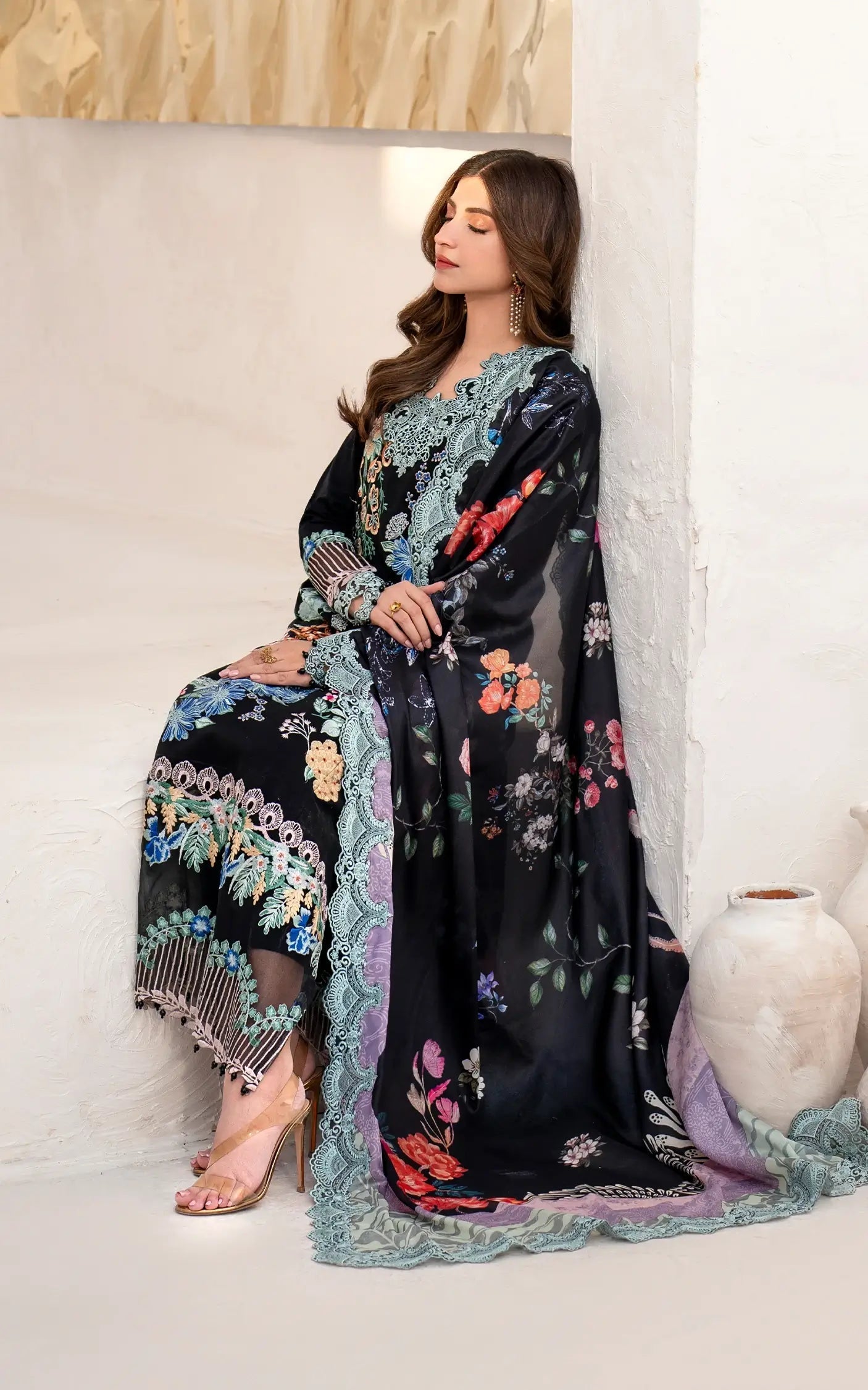 Asifa and Nabeel | Azalia Summer 25 | Garden Rose (AZL25-05) - Riwayat-e-Khas